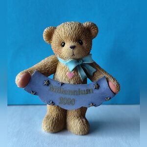 BunnyCherished Teddies Millennium Bear 2000- Made 1999- P. Hillman- Reg# 663883A